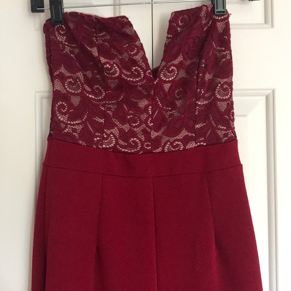 Red Jumpsuit Size Small Charolette Russe